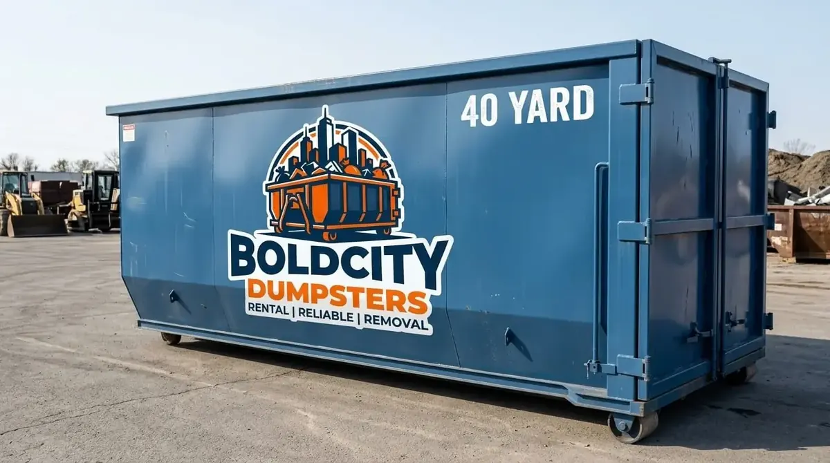 40 yard roll-off container from Bold City Dumpsters in Jacksonville